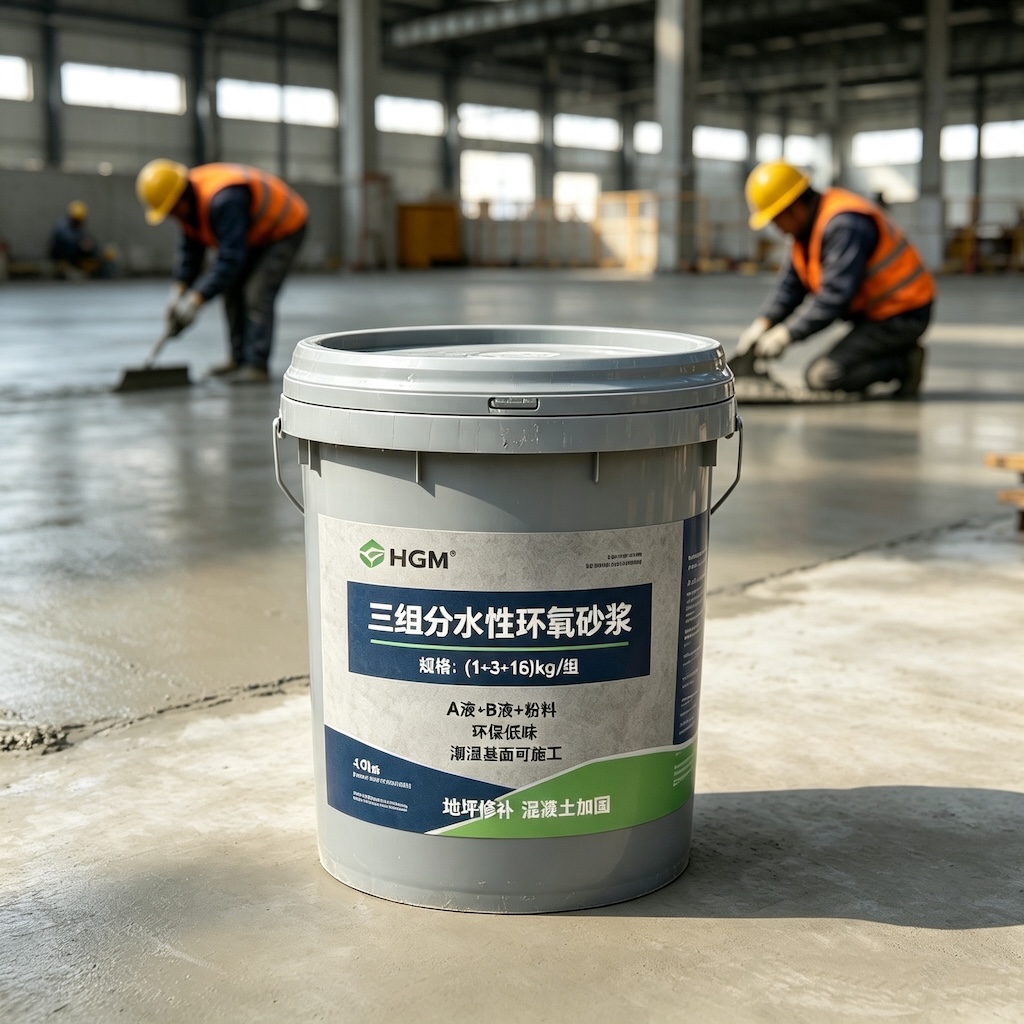 兴庆三组份水性环氧砂浆